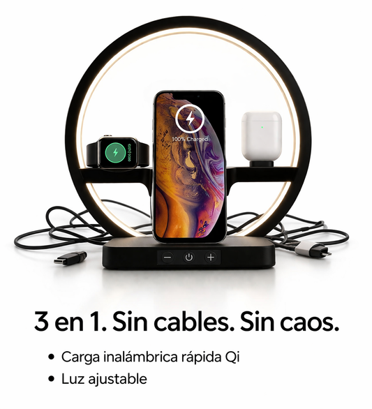 Estación de Carga Premium 3 en 1
